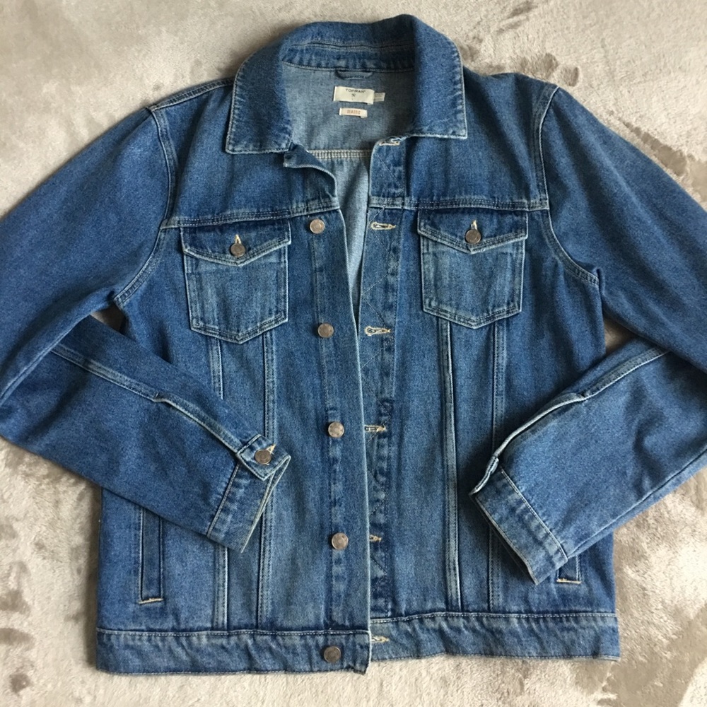 Topman Denim Jacket large light wash